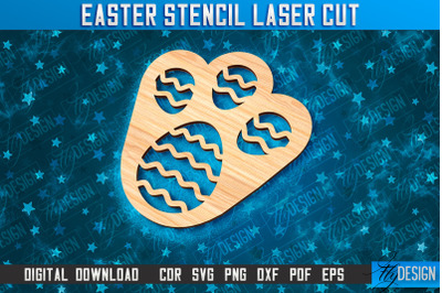 Easter Stencil | Stencil Laser Cut Design | CNC Files