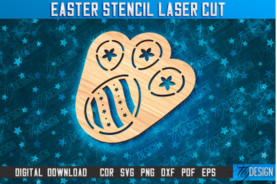 Easter Stencil | Stencil Laser Cut Design | CNC Files