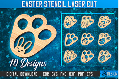 Easter Stencil | Stencil Laser Cut Design | CNC Files