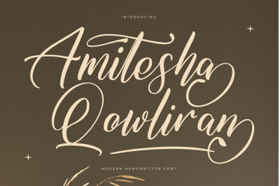 Amitesha Qowliran - Modern Handwritten Font