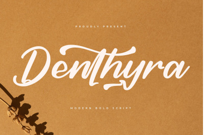 Denthyra - Modern Bold Script