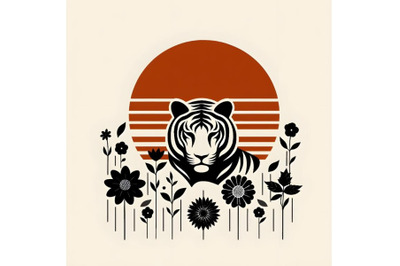 Minimalist tiger