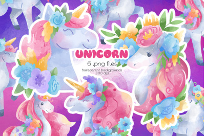 Unicorn Clipart - PNG Files