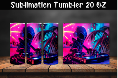 Alien DJ Tumbler Wrap 20 oz