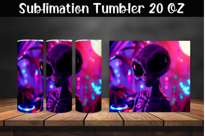 Alien DJ Tumbler Wrap 20 oz