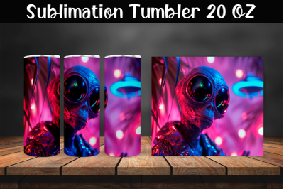 Alien DJ Tumbler Wrap 20 oz