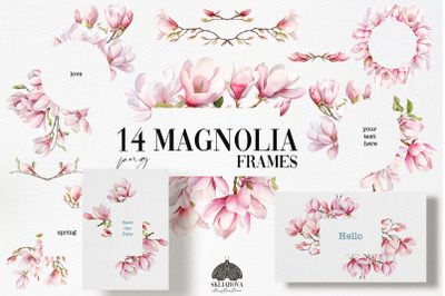 Spring Magnolia Frames