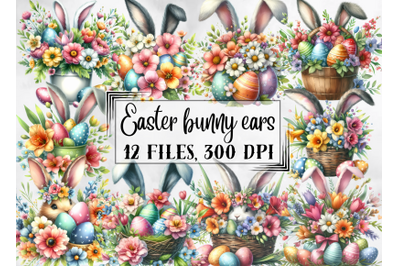 Easter clipart, Easter bunny ears