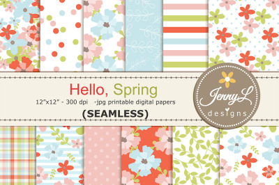 Spring SEAMLESS Digital Paper