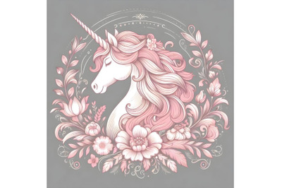 Unicorn with Pink Mane