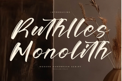 Ruthlles Monolith - Modern Handbrush Script