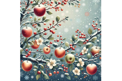 Winter apple tree