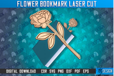 Flower Bookmark Laser Cut | Bookmark Laser Cut Design | CNC Files