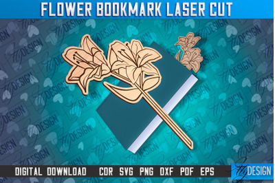 Flower Bookmark Laser Cut | Bookmark Laser Cut Design | CNC Files