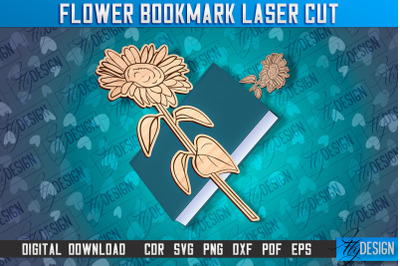 Flower Bookmark Laser Cut | Bookmark Laser Cut Design | CNC Files