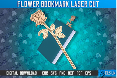 Flower Bookmark Laser Cut | Bookmark Laser Cut Design | CNC Files