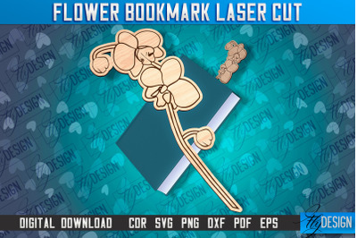 Flower Bookmark Laser Cut | Bookmark Laser Cut Design | CNC Files