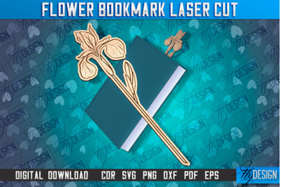 Flower Bookmark Laser Cut | Bookmark Laser Cut Design | CNC Files