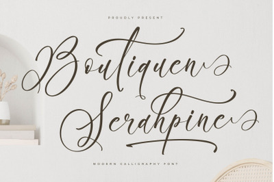 Boutiquen Serahpine - Modern Calligraphy Font