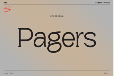 Pagers - Display Serif