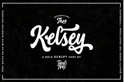 Kelsey - Bold Script Logotype