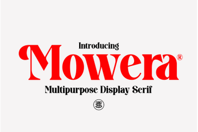 Mowera - Bold Serif
