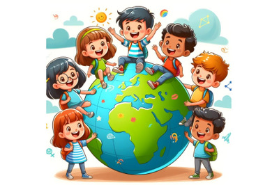 Kids world - group of children