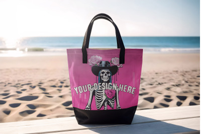 Beach Tote Bag Product Mockup - PSD and PNG