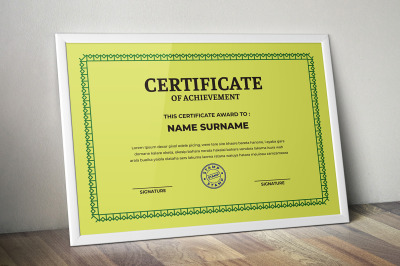 Certificate Template Set Bundle V004