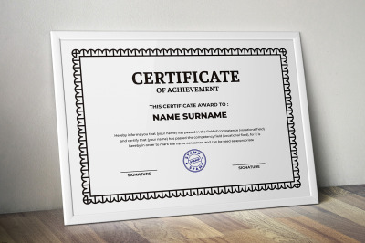 Certificate Template Set Bundle V002
