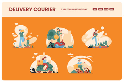 Delivery Courier Illustration