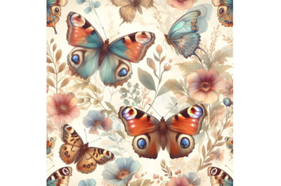 Watercolor butterflies