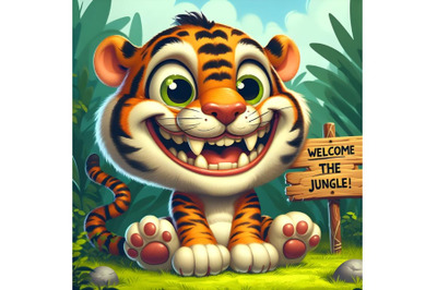 Funny Tiger Cartoon