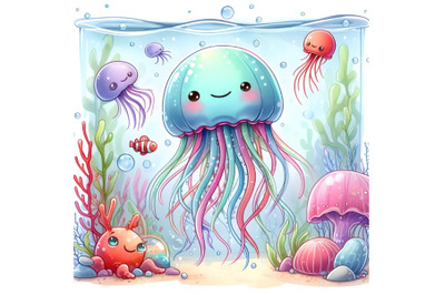 a smiling jellyfish