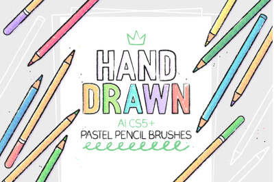 AI pastel pencil brushes