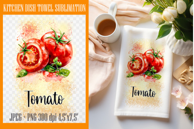 Tomatoes PNG| Kitchen Dish Towel Sublimation