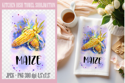 Maize 2 PNG| Kitchen Dish Towel Sublimation