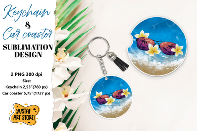 Cruise Keychain sublimation. Cruise Car coaster sublimation.