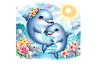 Cute dolphin