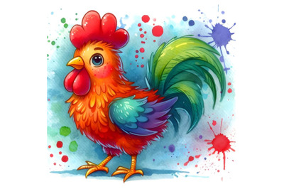 Rooster cartoon