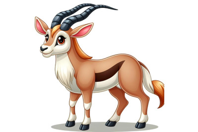 Cartoon orix gazelle