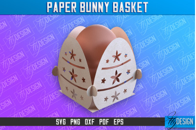 Easter Paper Bunny Basket | Paper Egg Holder | Easter Design