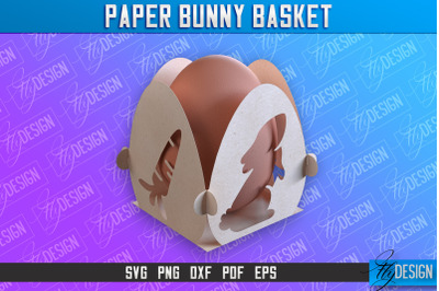 Easter Paper Bunny Basket | Paper Egg Holder | Easter Design