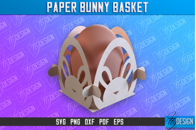 Easter Paper Bunny Basket | Paper Egg Holder | Easter Design