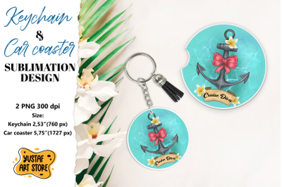 Cruise Keychain sublimation. Cruise Car coaster sublimation.