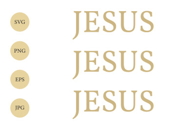 Jesus SVG PNG, Jesusx3 Print, Christian Quote SVG