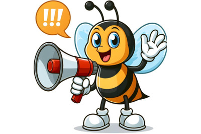 Bee cartoon character