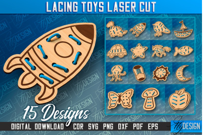 Lacing Toys Laser Cut | Toys Laser Cut Design | CNC Files