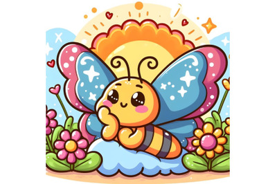 Cute adorable bee