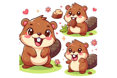 Cute beaver